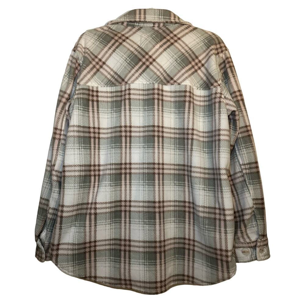Thread & Supply | Medium |‎ Plaid Flannel Shacket heavyweight unlined - Picture 2 of 7